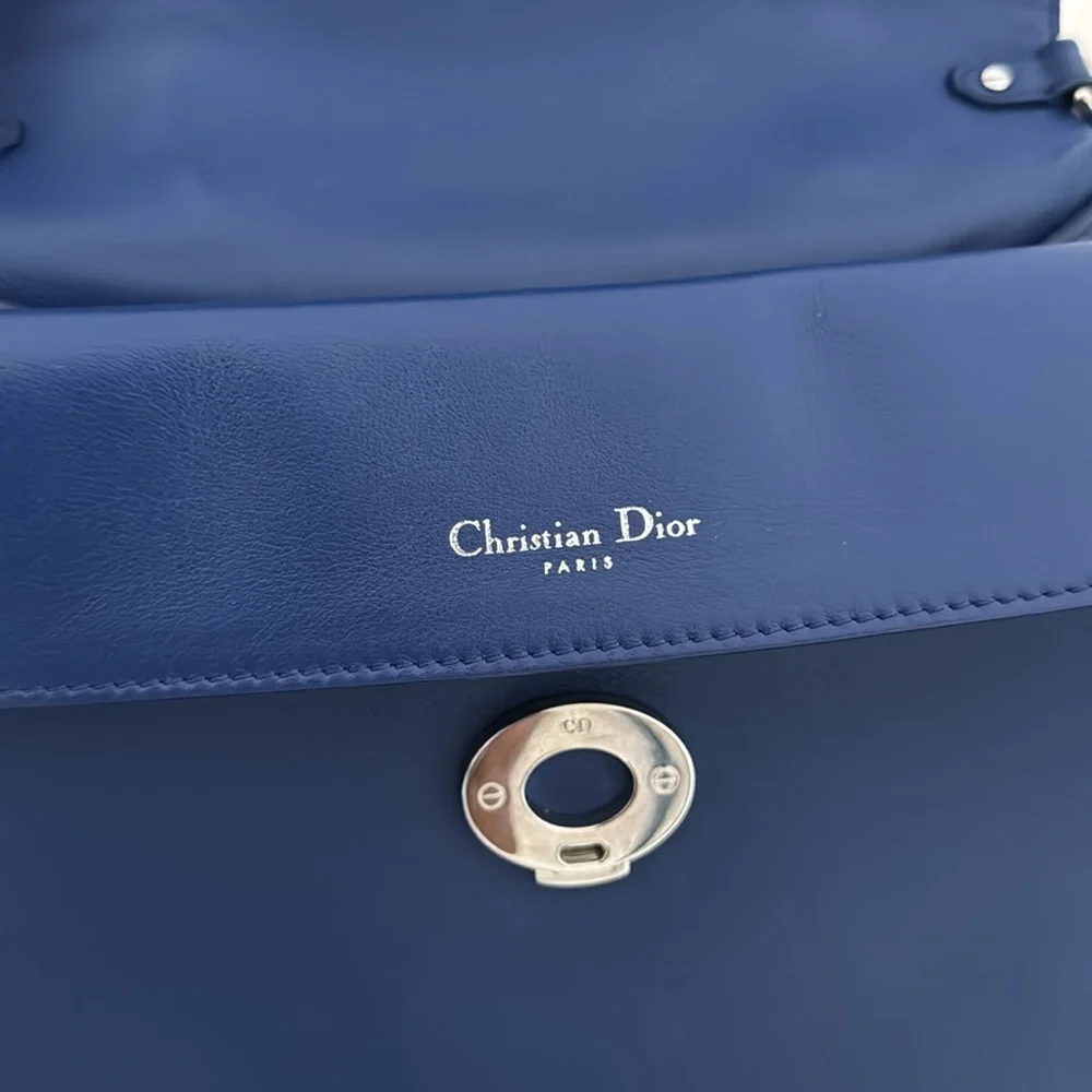 ❌SOLD❌Christian Dior Multicolor Leather Flap Top Handle Bag with Crossbody Strap - Picture 12 of 16